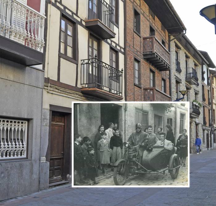 Alegiako San Juan kalea, 1940 urte inguruan