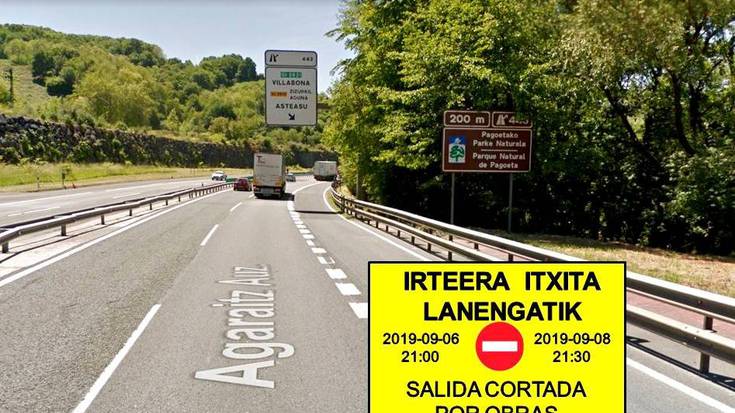 N-1etik Villabonarako hainbat irteera eta sarrera itxiko dituzte asteburuan