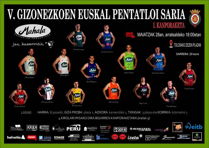 V. Gizonezkoen Euskal Pentatloi Saria. I. Kanporaketa