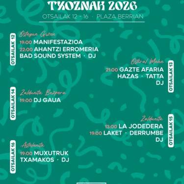 Tolosako Txoznak 2026