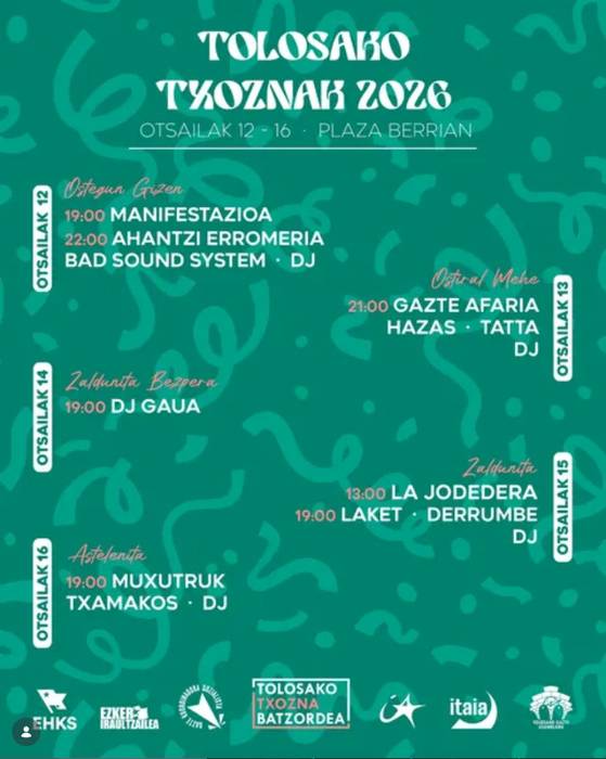 Tolosako Txoznak 2026
