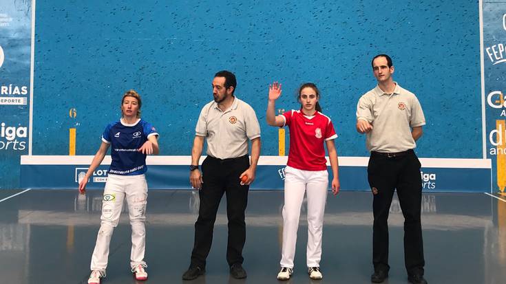 Miren Larrarte, txapeldunorde frontballean