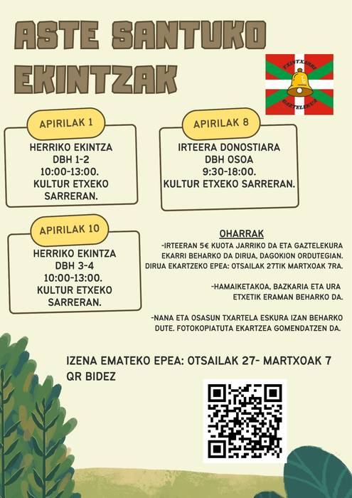 Aste Santuko ekintzak