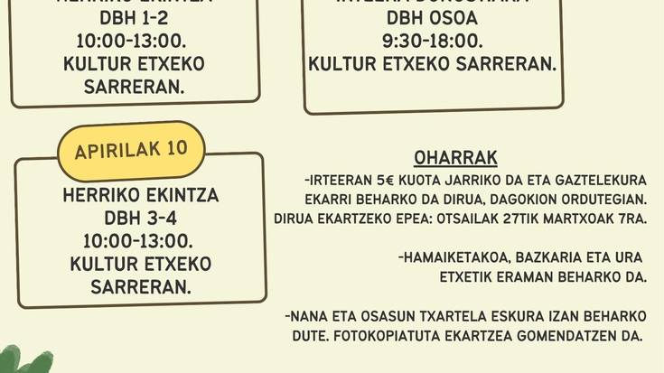 Aste Santuko ekintzak