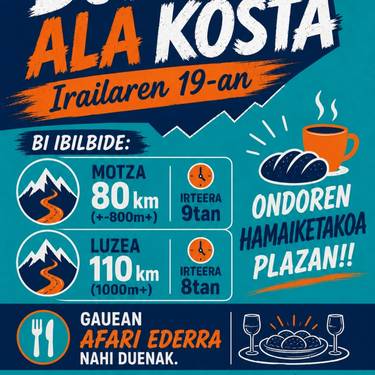 Buelta ala kosta bizikleta irteera