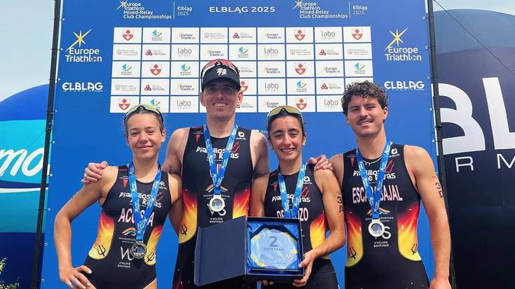 Paula Del Pozo, triatloiko Europako txapeldunorde taldekako errelebo mistoan