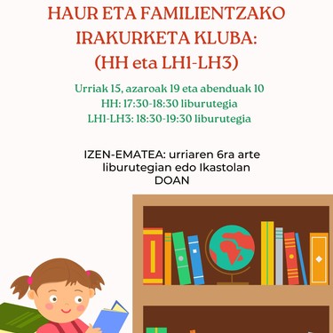 Haur eta familientzako irakurketa kluba
