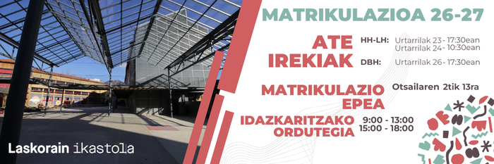 Matrikulazioa 2026-27