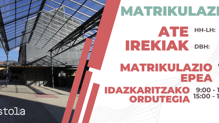 Matrikulazioa 2026-27