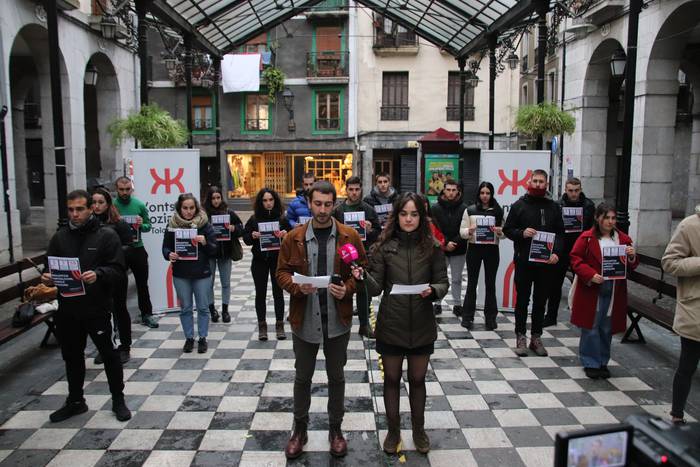 Manifestazioa egingo du Kontseilu Sozialistak abenduaren 30ean