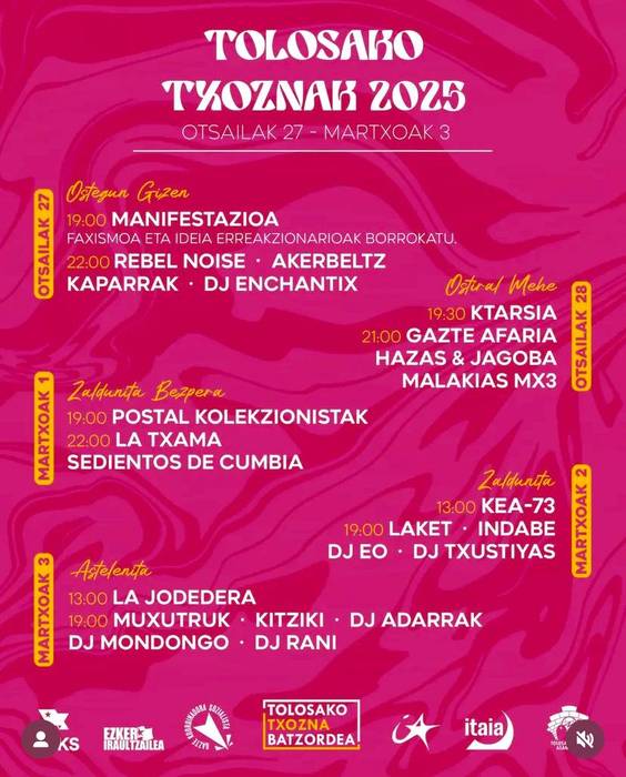 Tolosako Txoznak 2025
