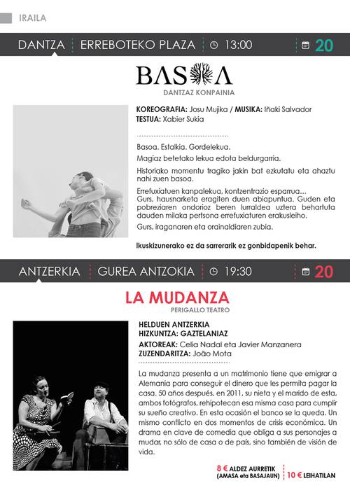 Iraileko kultur programazioa