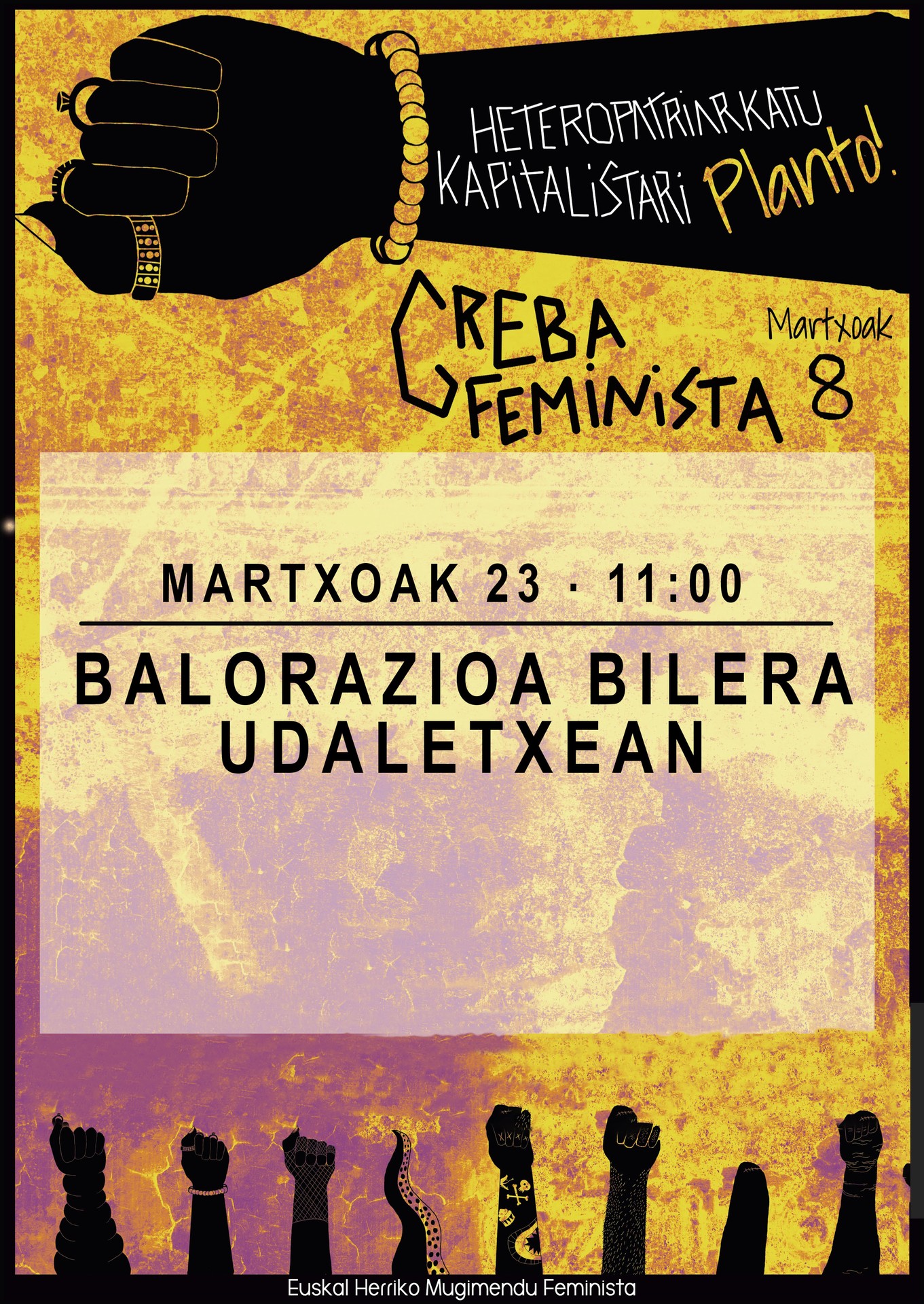 Greba feministaren inguruko balorazio bilera