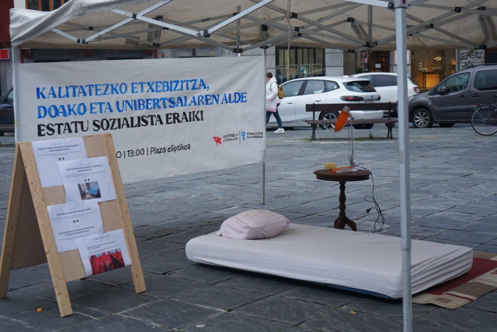 Tolosaldeko Etxebizitza Sindikatu Sozialistak Donostian egingo den asanbladara batzeko deia egin du