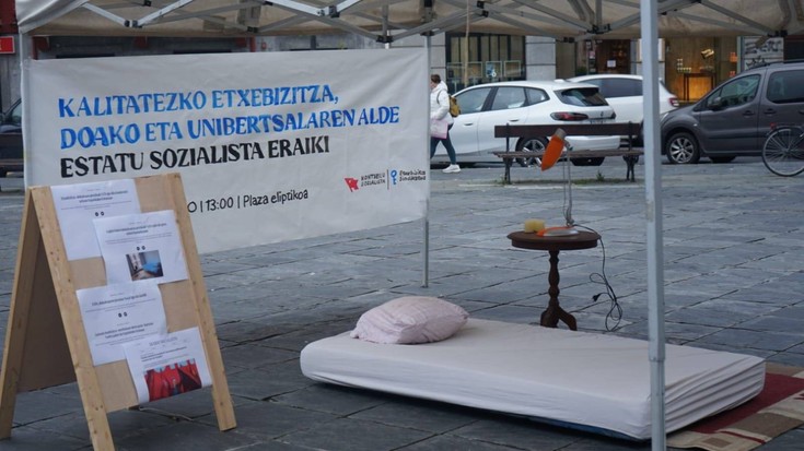 Tolosaldeko Etxebizitza Sindikatu Sozialistak Donostian egingo den asanbladara batzeko deia egin du
