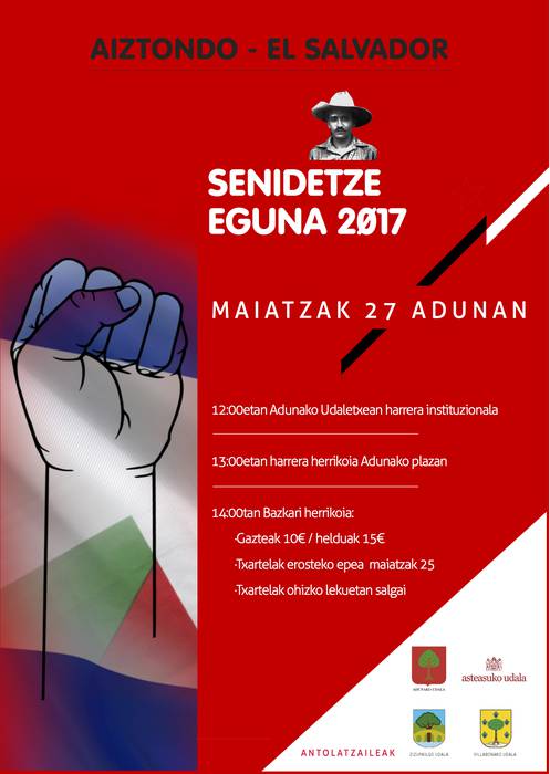 Adunan ospatuko da aurten Senidetze Eguna