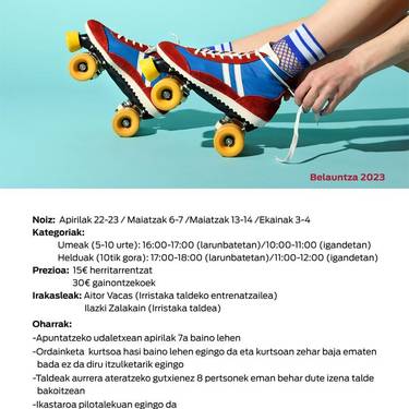 Patinaje ikastaroa