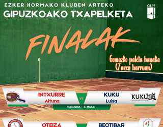 Beotibarren jokatuko dira gomazko paletako  bi final