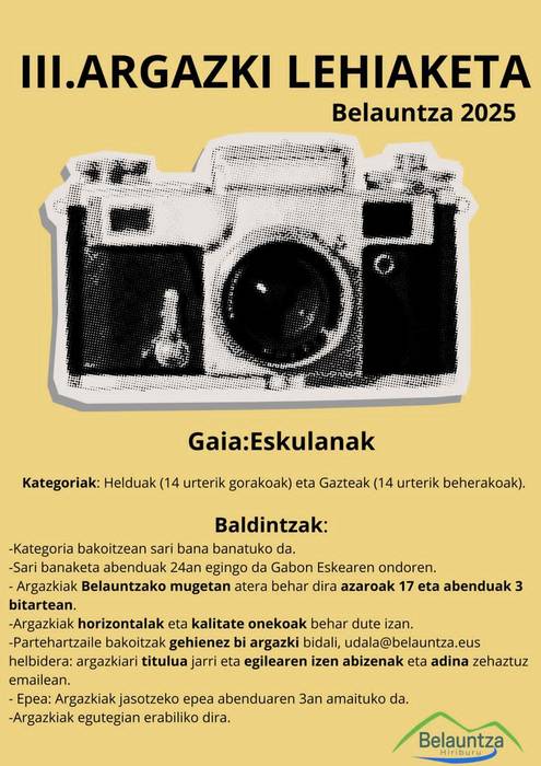 III. Argazki lehiaketa