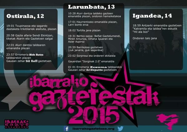 Badatoz Ibarrako Gazte festak!