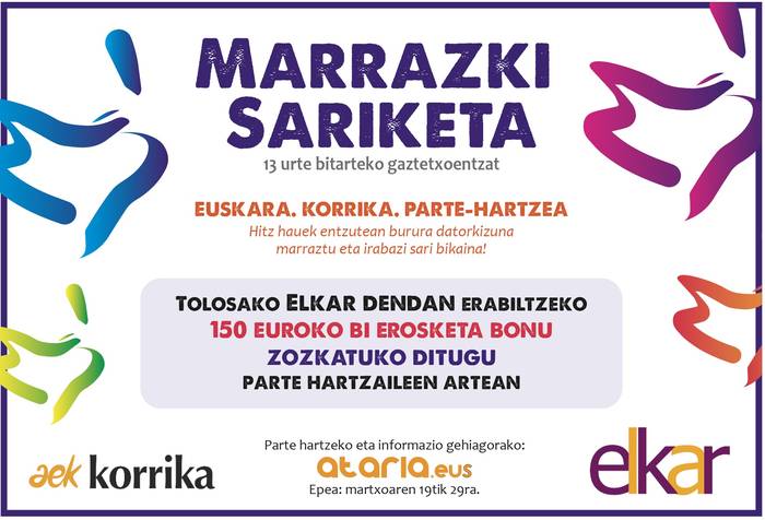 Korrika Marrazki Sariketa martxan da!