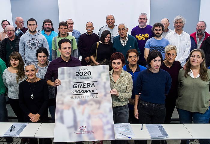 Urtarrilaren 30ean izango da greba orokorra