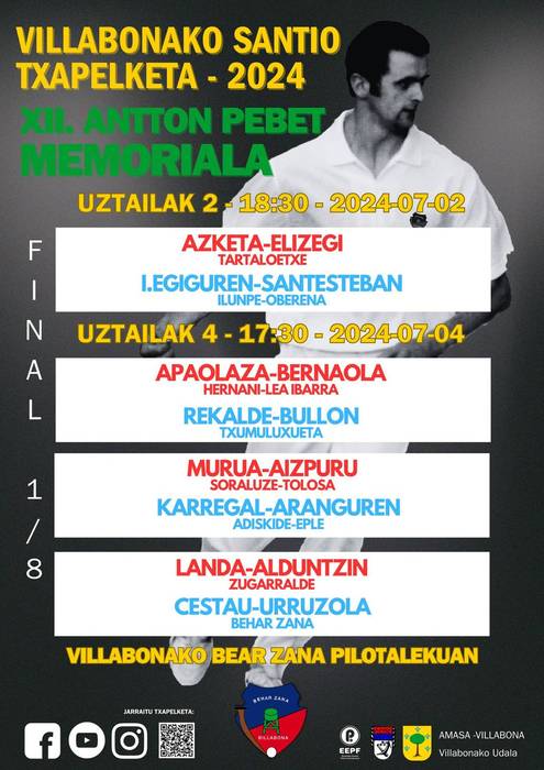 Gaur, Pebeten oroimenezkoan, hiru pilota partida