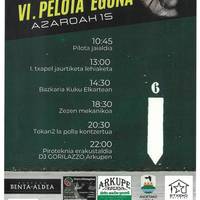 VI. Pilota Eguna
