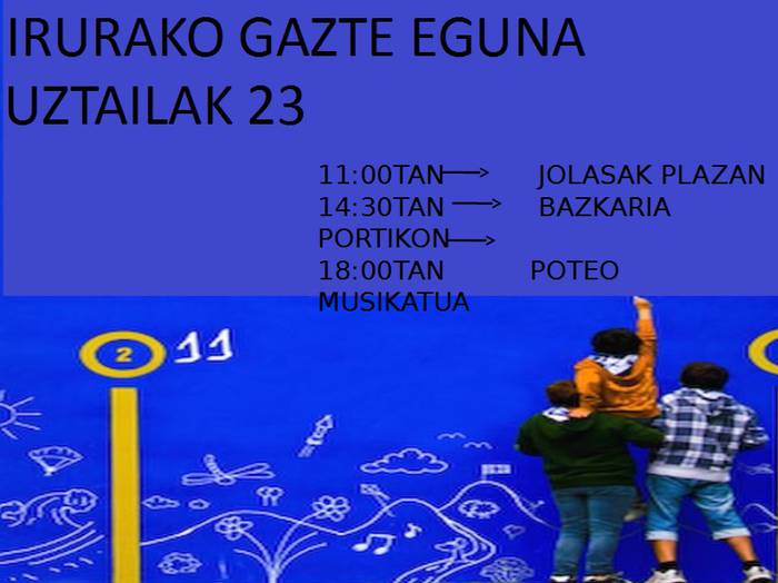 Gazte Eguna antolatu du Irurako Gazte Asanbladak
