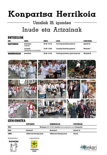 Amasa-Villabonako inude eta artzainen konpartsa herrikoiaren entseguak