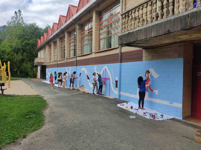 Ikaztegieta, mural margoketa 40 1654855838524