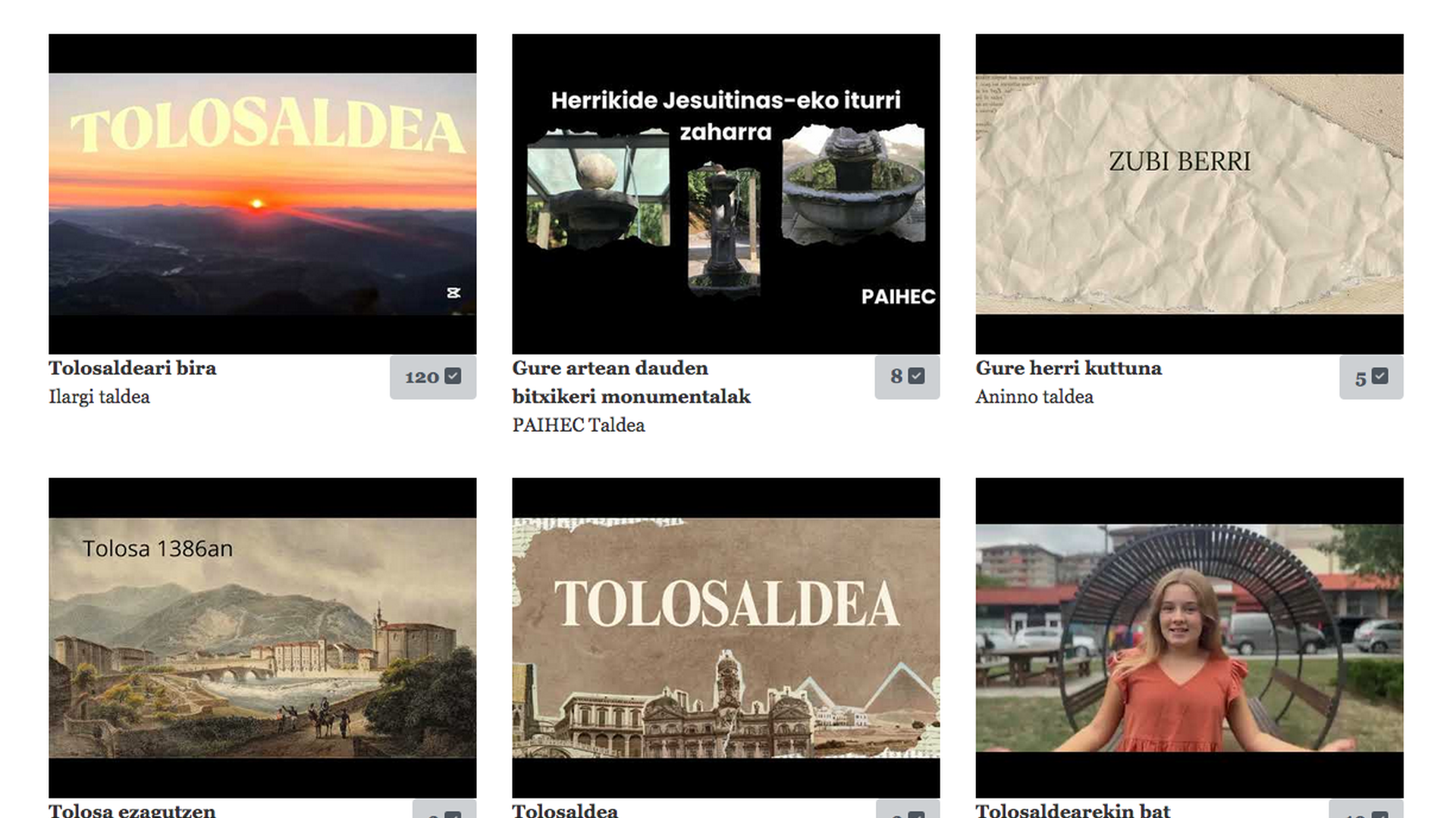 Bideo lehiaketaren sari banaketa ekitaldia izango da ostiralean