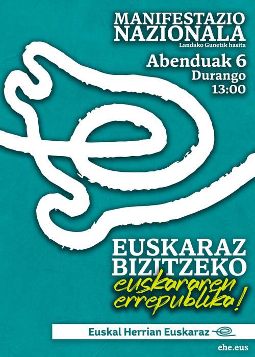 Abenduaren 6an euskaltzaleok Durangora, Euskararen Errepublikaren alde