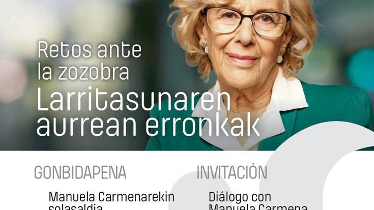 Manuela Carmena, Madrilgo alkate ohia, izango da hurrengo gonbidatua Uzturre Foroak antolatutako solasaldian