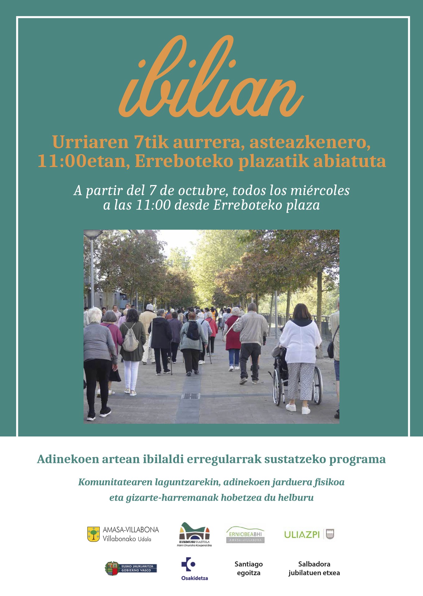 Ibilian ekimena berriro martxan
