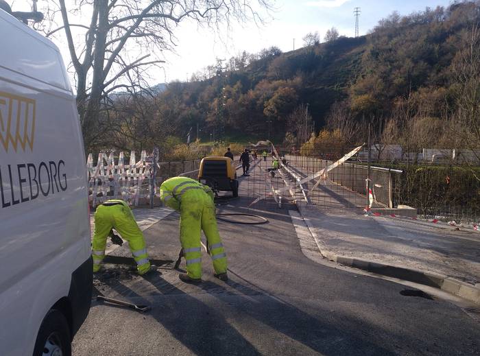 Amasa-Villabonako EH Bilduren oharra,  Legarretako zubiaren obrak direla eta