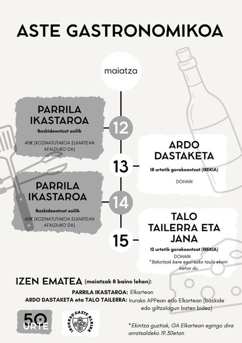 Aste gastronomikoa