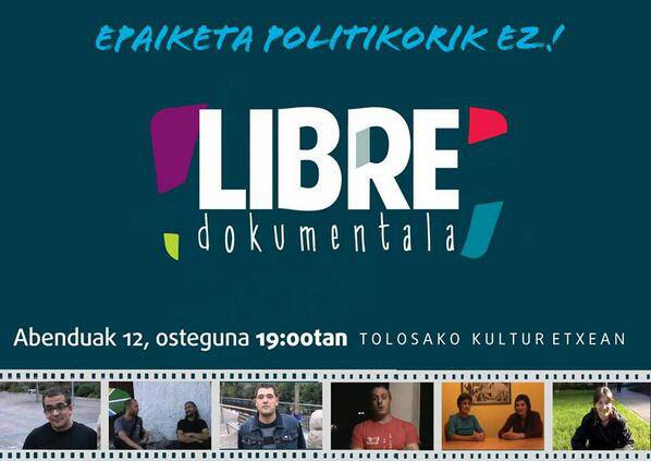 'Tolosaldea Libre' dokumentalaren aurkezpena
