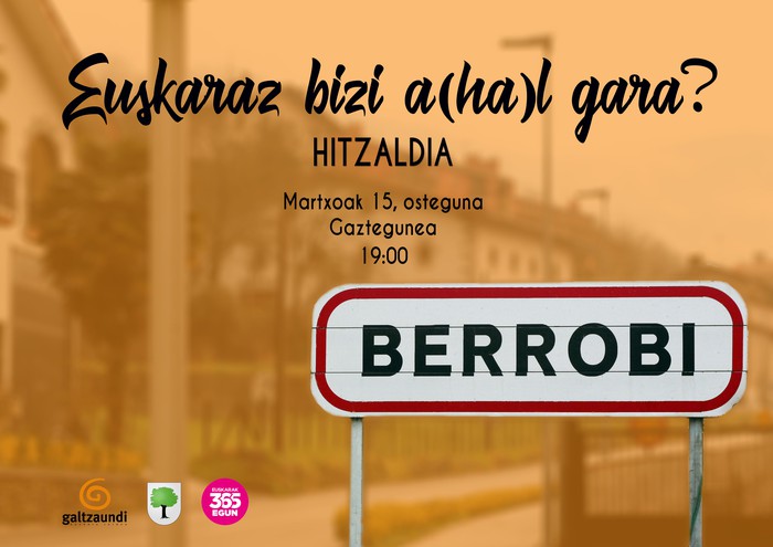 Euskaraz bizi a(ha)l gara? hitzaldia