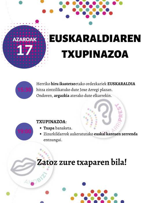 Euskaraldiaren txupinazoa