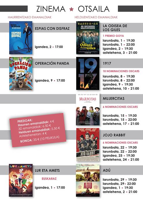 Otsaileko kultur programazioa