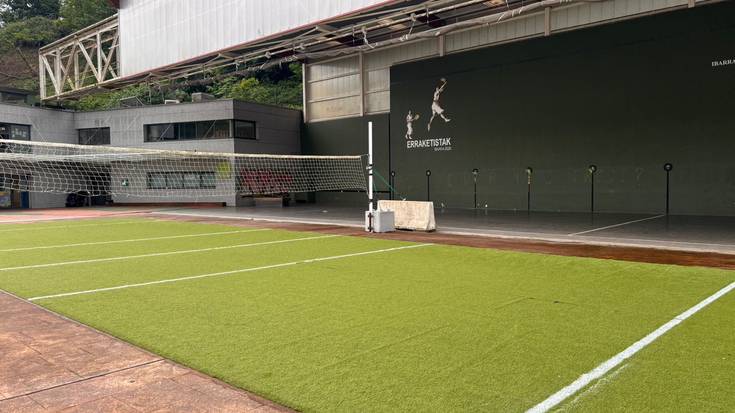 Dagoeneko erabilgarri dago Ibarrako boleibol zelaia
