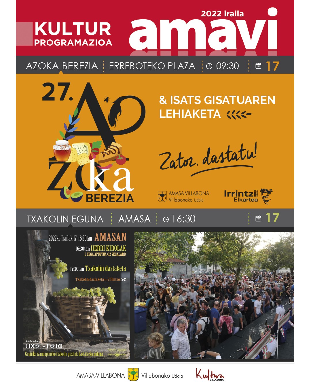 Iraileko kultur eskaintza, Amasa-Villabonan
