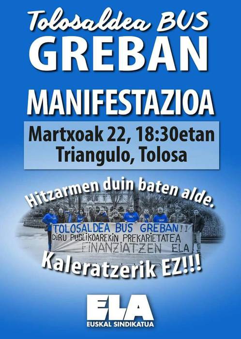Tolosaldea Bus greban, manifestazioa