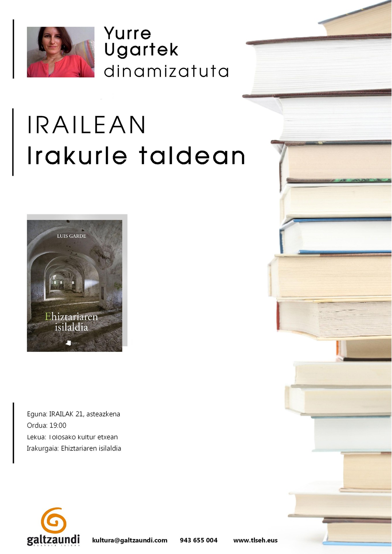 "Ehiztariaren isilaldia", udan irakurri irailean gogoetak partekatu