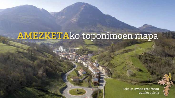 Udalak toponimoen mapa berria argitaratu du