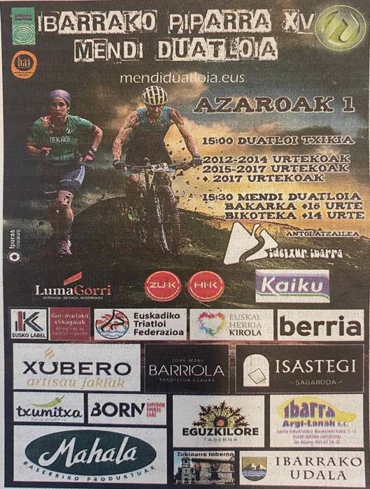 Ibarrako Piparra XV. Mendi Duatloia