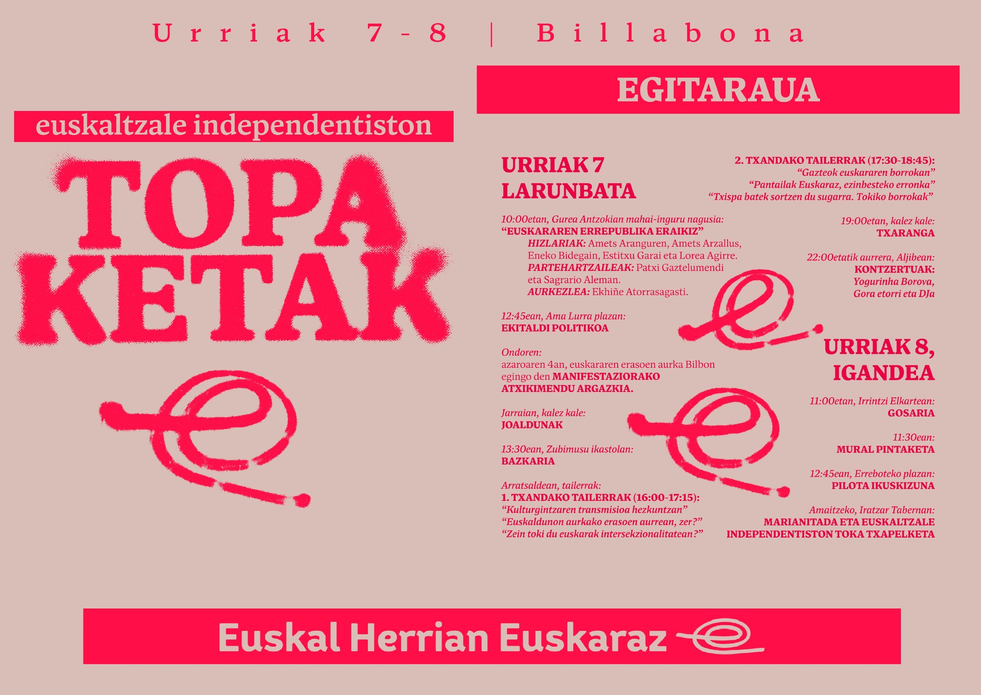 Badatoz Euskaltzale independentiston Topaketak!
