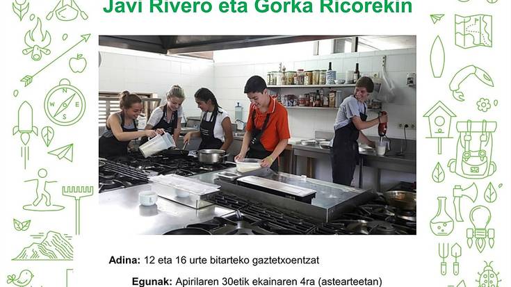 Gazteentzako sukaldaritza ikastaroa antolatu du Zumardia elkarteak