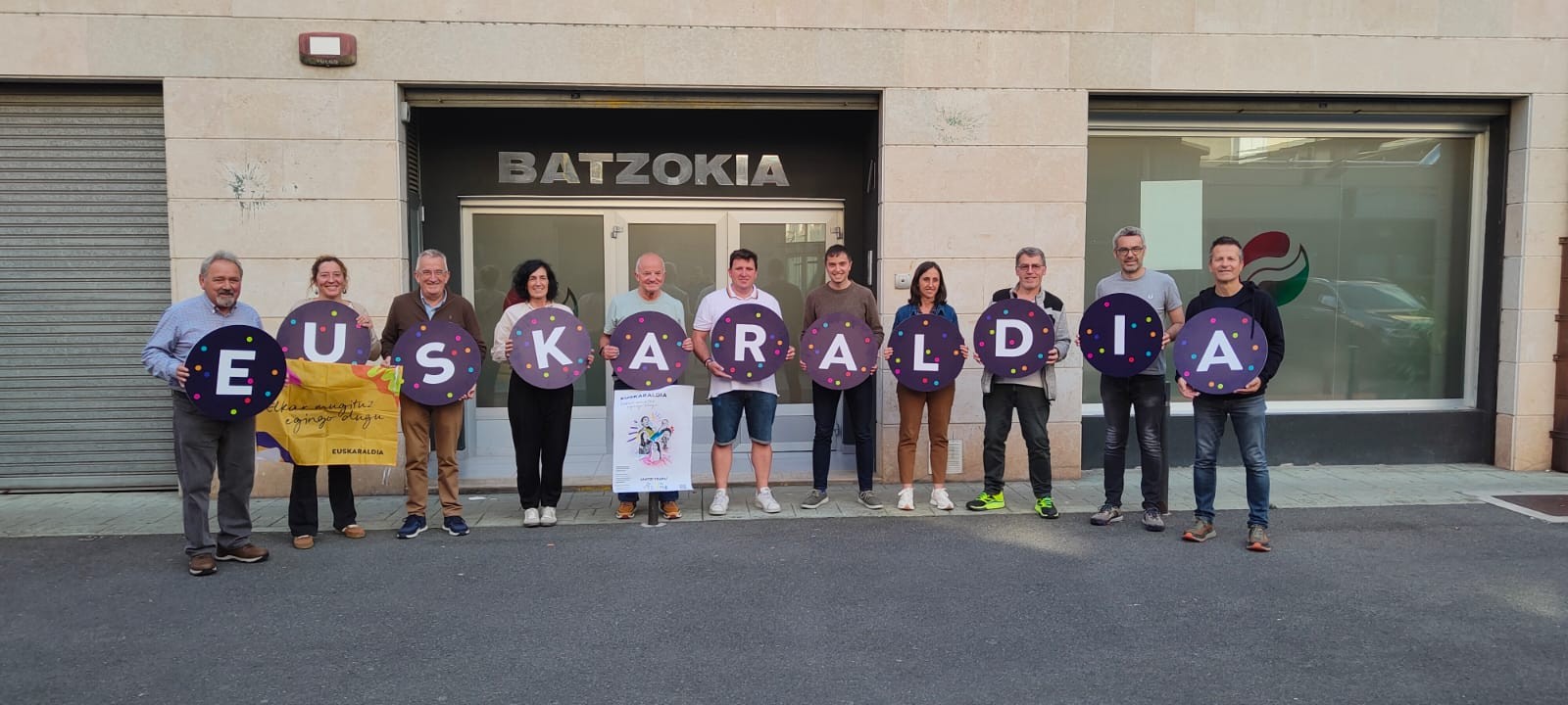 Tolosako EAJko alderdikideak Euskaraldira batu gara